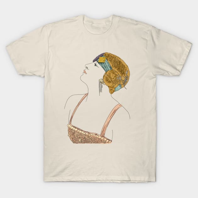 flapper girl T-Shirt by leximages 